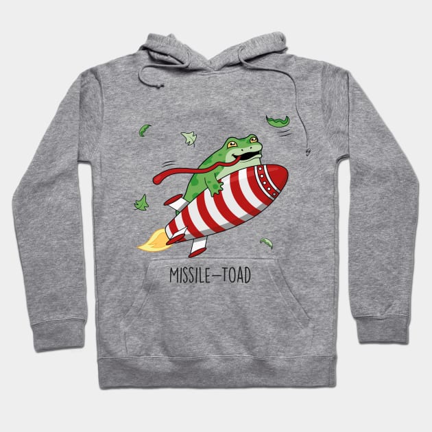 Missile - Toad Cute Christmas Toad Pun T-Shirt Hoodie by Sarah's Simulacrum